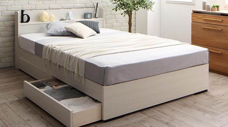 組み立てたったの３分、分解も簡単な安心の国産×高品質な収納ベッド ...